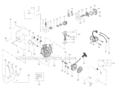 Page A Diagram and Parts List for FEATHERLITEEXTREMEFX25LE Type 1 Weed Eater Trimmer